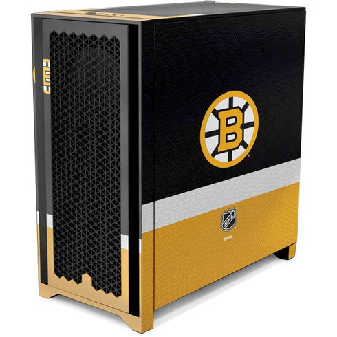 NHL Boston Bruins Jersey Corsair 4000D Tempered Glass Mid-Tower ATX Case Skin